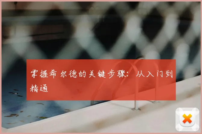 掌握希尔德的关键步骤:从入门到精通